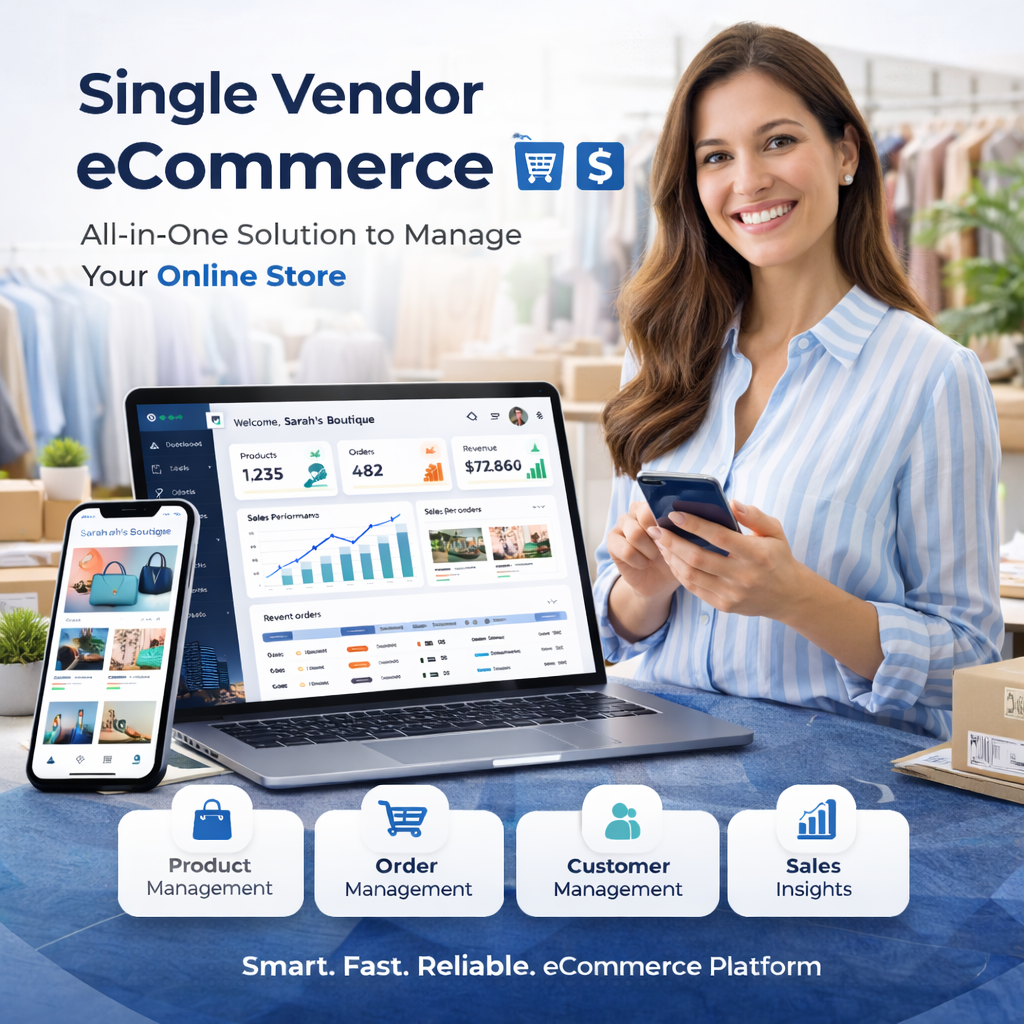 Ready to start your own Single Vendor Ecommerce website